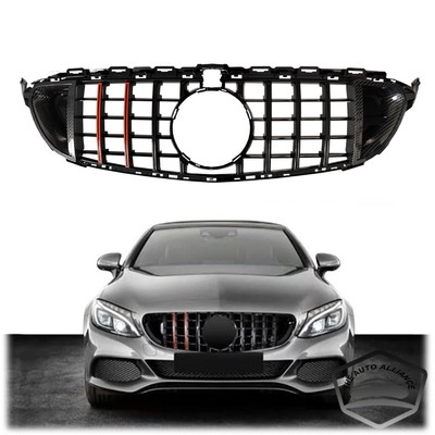 For Mercedes Benz Classe C 2014-2021 C250 Radiator Grille Racing Mesh Grille