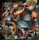 Huge 3lbs Vintage To Modern Fashion Costume Fun Mystery Jewelry Lot!