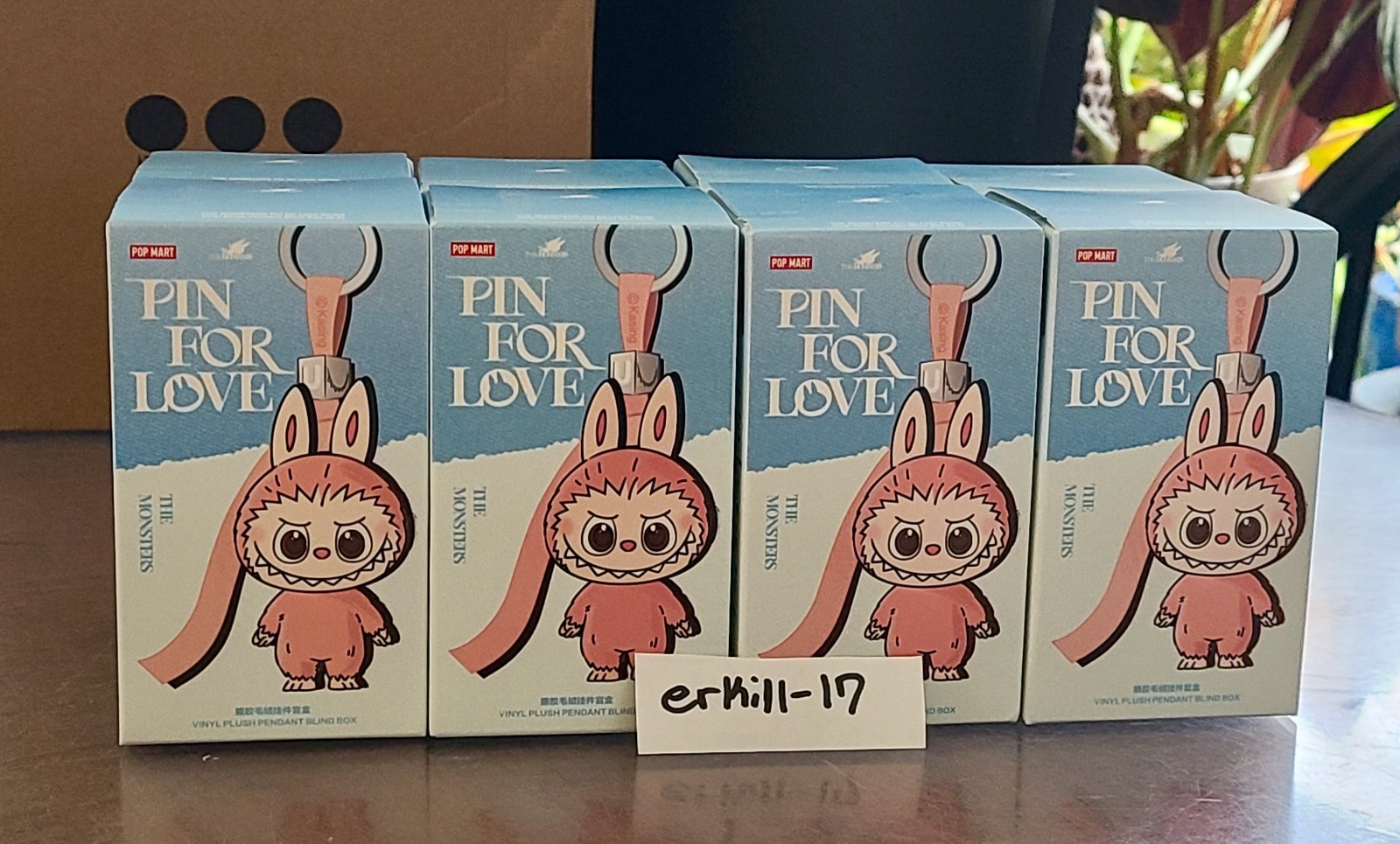 BRAND NEW, SEALED in BOX LABUBU Pin for Love CONFIRMED Letter Q from POP MART