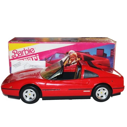 Barbie Ferrari - Vintage Red Car - Mattel 1986 - With Box / 3136