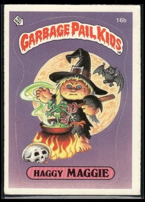 1985 Topps GBK OS1 #16b Haggy Maggie Matte Back 2 Star** Ink back