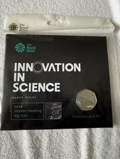 2019 Innovation In Science Stephen Hawking BUNC 50p Royal Mint  sealed pack - Available on eBay