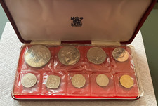 1969 BAHAMAS - OFFICIAL PROOF SET (9) w/ 4 SILVER - ROYAL MINT PKG - 2.87 Oz ASW 83.37 per troy oz