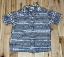 Rare 50 s/60 s Van Heusen All Over Print Short Sleeve Button Up Shirt Med