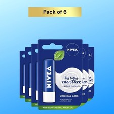 NIVEA Original Care Lip Balm Moisturiser with Shea Butter and Natural Oils 4.8g