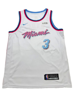 Nike Miami Heat Dwyane Wade #3 Herren Vice City Swingman Trikot Gr.46 Weiß