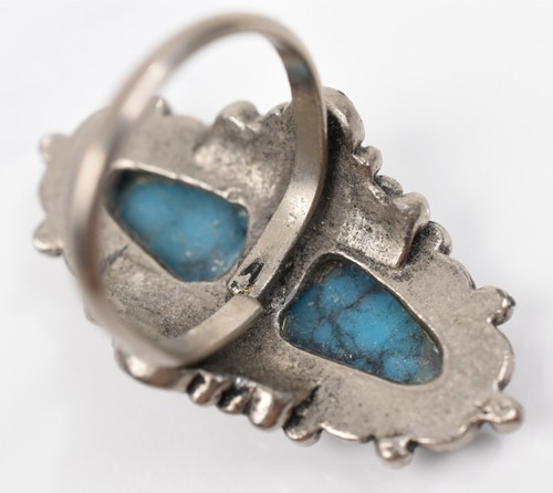 Lot of 6 Southwestern Silver Plate Dangle Earrings & Assorted Rings in Styles - Picture 17 of 24