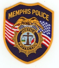 TENNESSEE TN MEMPHIS POLICE NICE 4 1/2" TALL SHOULDER PATCH SHERIFF