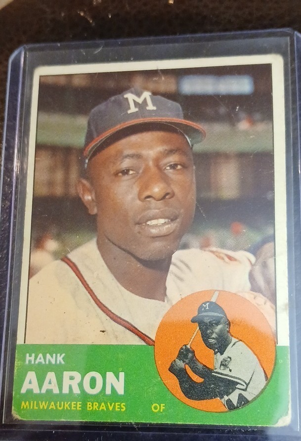 1963 Topps - Hank Aaron #390 Atlanta Braves