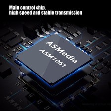 PCIE To Power ESATA Expansion Card 2 Port 6.0Gbps Support Hot Swap Plug And New