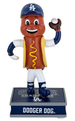 Los Angeles Dodgers Back to Back World Series Champs Dodger Dog Mini Bobblehead
