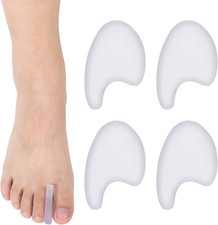 4 Pcs Toe Spacers for Ballet Dancers Pointe Shoe Toe Pads One Size Flexible Comf