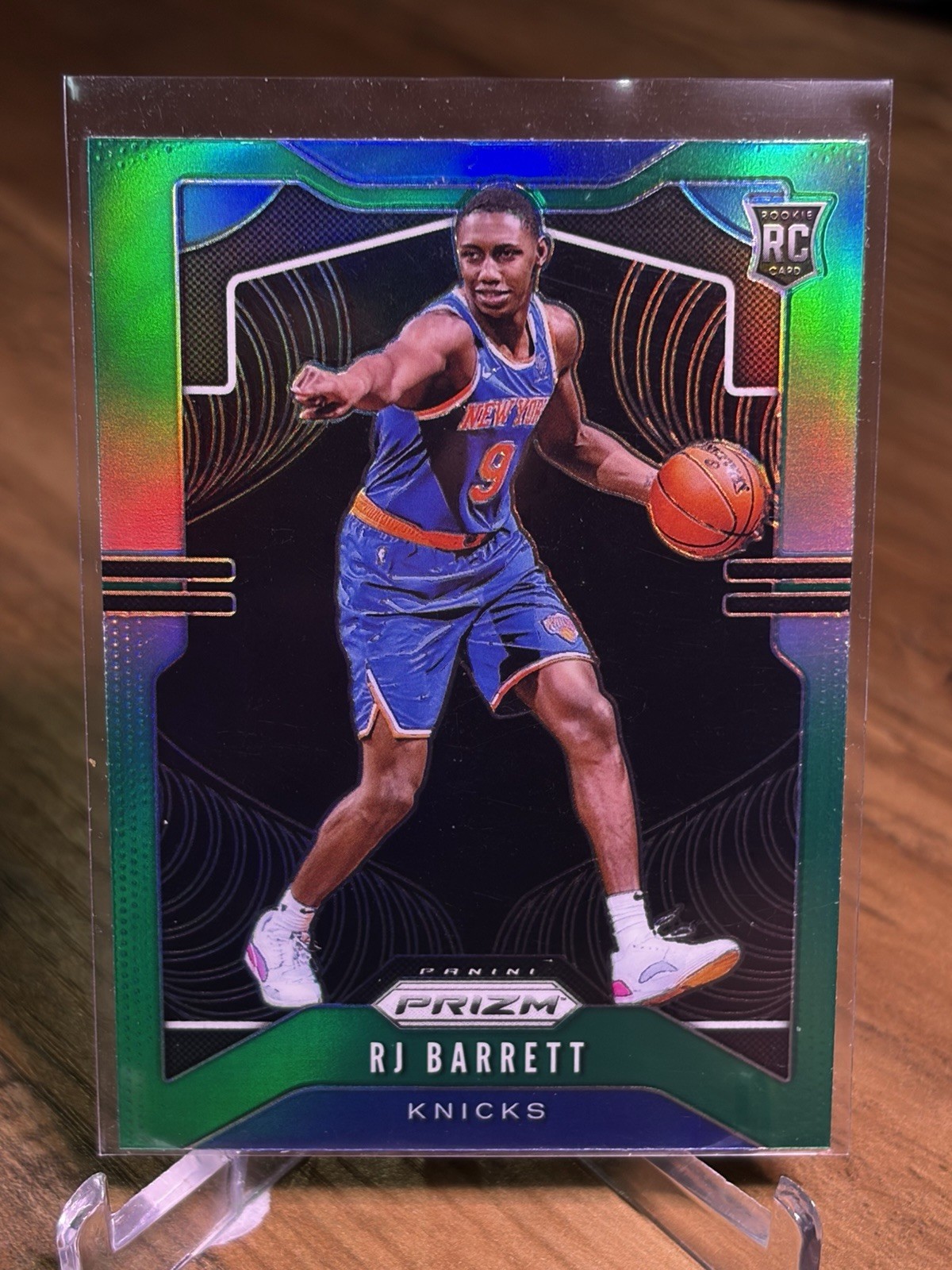 2019-20 Panini Prizm Green #250 RJ Barrett RC New York Knicks