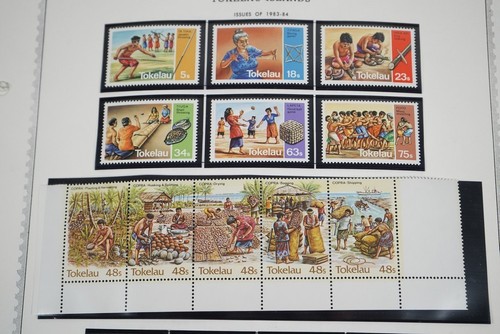 TOKELAU ISLAND 1948-1996 COLLECTOIN OF 250 MINT STAMPS STORED ON ALBUM PAGES - Picture 16 of 24