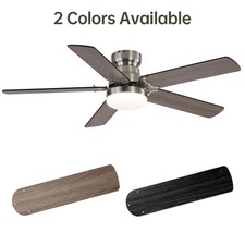 42in Reversible Bedroom Ceiling Fan w/ Light Remote Control Dual Finish Blades