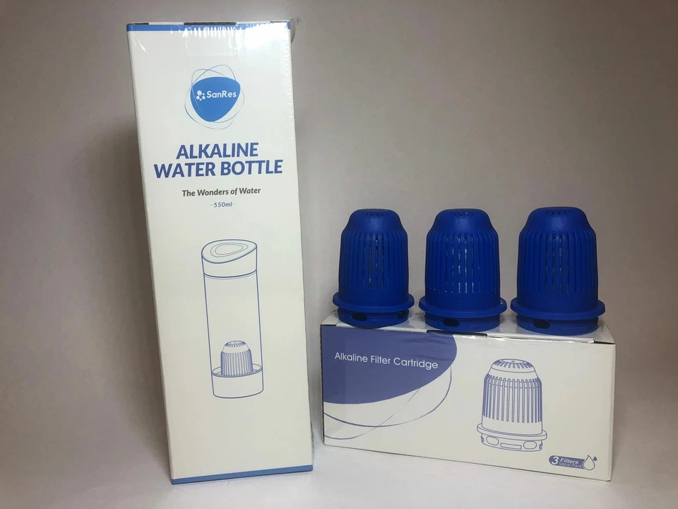 Alkaline Water Bottle Bundle with Three Replacement Filter Cartridge - Image 2 of 4