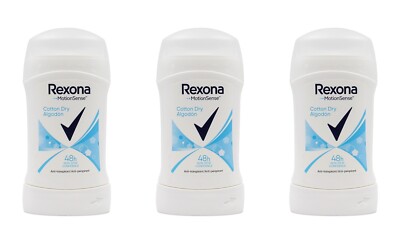 Rexona Cotton Dry Algodon Deo Stick   , 3x40ml EAN54024502