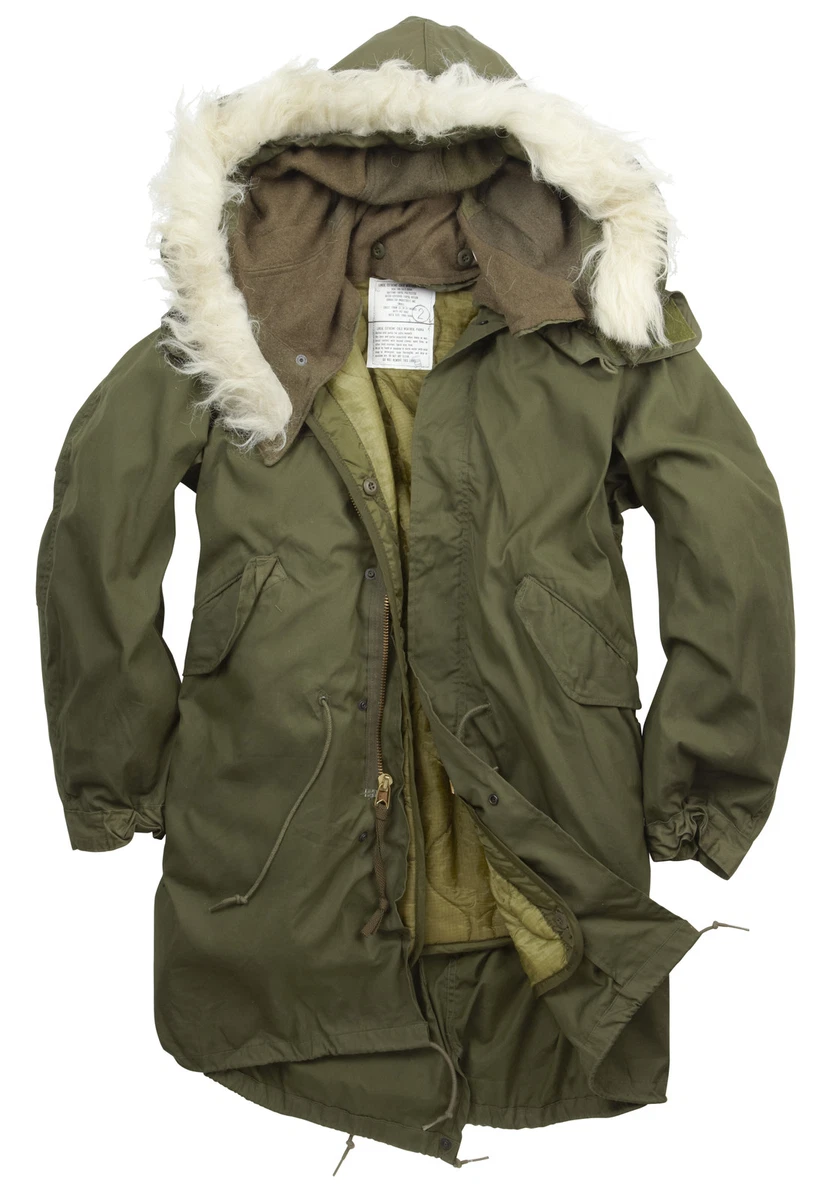 Military Quilted Padded Parka Jacket Liners M65 M51 Green 