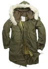 Fishtail Parka Army Genuine US M65 Original Winter Lined Hooded Long Coat Olive