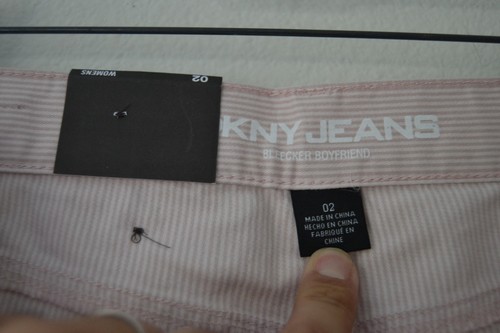 DKNY Jeans Womens Bleecker Boyfriend Shorts Relaxed 5 in. Soft Blush Sz 02 NWT - Picture 4 of 6