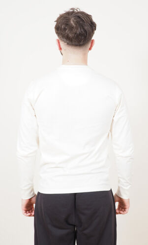 Mens Long Sleeve Cotton T-Shirt Regular Fit Crew Neck or Henley Top Lounge Work - Picture 71 of 72
