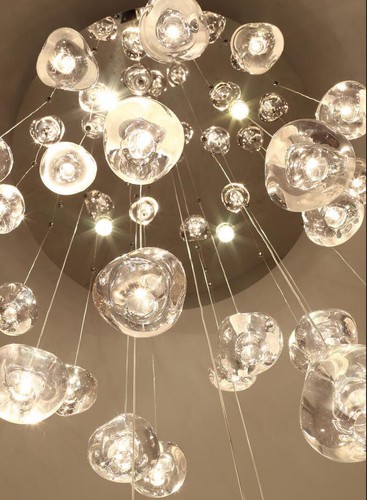 G4 LED Crystal Glass Ceiling Light Living Room Chandelier Stair Pendant Lamp Yc - Picture 9 of 17