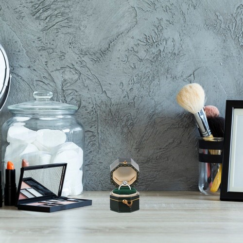 1PC Ring Holder Vintage Ring Box Jewelry Display Case Ring Holder Container New - Picture 10 of 12
