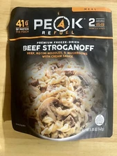 Peak Refuel | Beef Stroganoff Premium Freeze Dried Camping Food, Backpacking