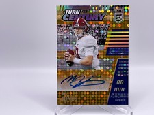 2021 Donruss Elite MAC JONES Turn of the Century ORANGE RC AUTO #'d'/25 TTC-MJO 