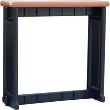 Leisure Accents Single Bar - Redwood/Black - Durable & Easy Assembly