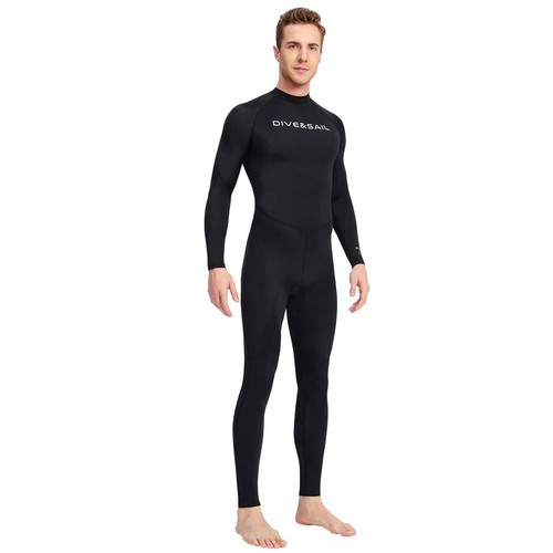 Costume da bagno uomo estivo manica lunga pezzo unico leggero traspirante spiaggia surf - Foto 18 di 26