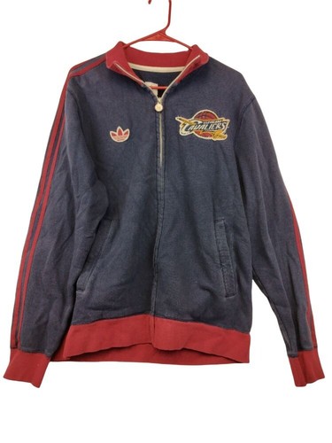 Adidas Mens Long Sleeve Cleveland Cavaliers Jacket M