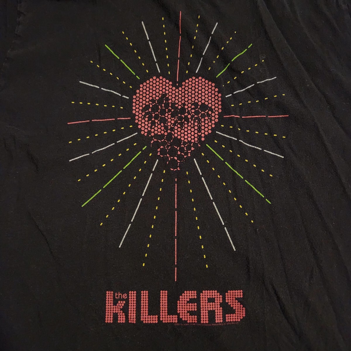 The Killers Vintage Y2K Heartburst Band T-Shirt 2000s Tultex