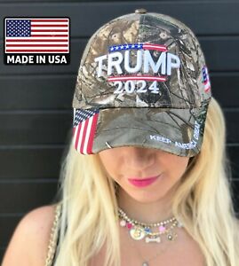 Trump 2020 MAGA Camo Embroidered Hat Keep Make America Great Again Cap US A+++