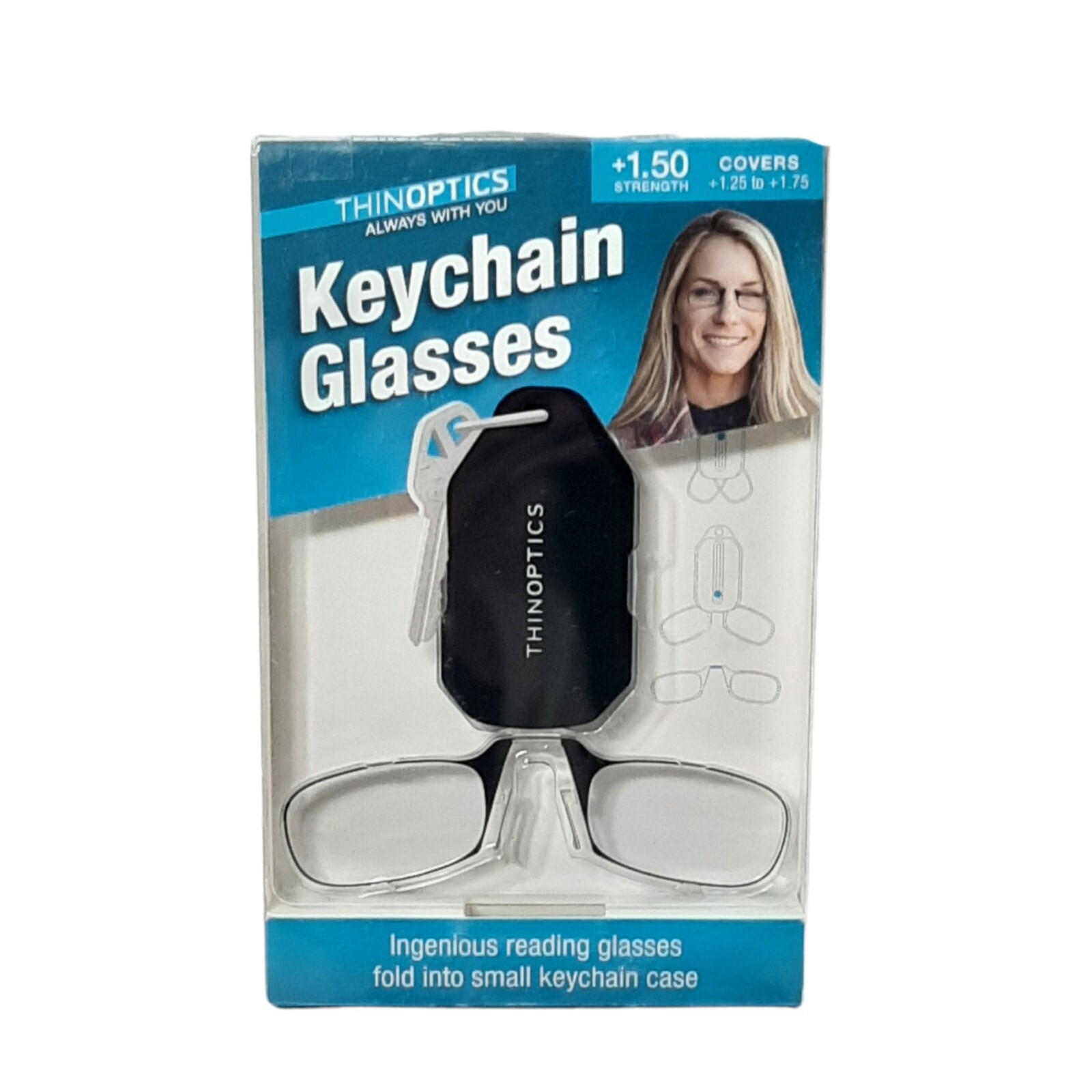ThinOptics Keychain Glasses Reading Glasses Case Always with you eBay