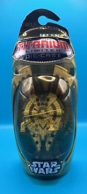 Hasbro Star Wars Titanium Episode III Millennium Falcon Die Cast Galoob New 2006