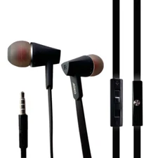 Stereo Wired 3.5mm Jack Earbud Headset in-Ear with Volume Control + Mic