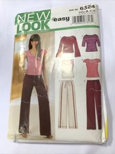 🧵New Look sewing pattern 6324.Top  & Trousers  US 8 to 18 NEW UNCUT🪡🐝Easy