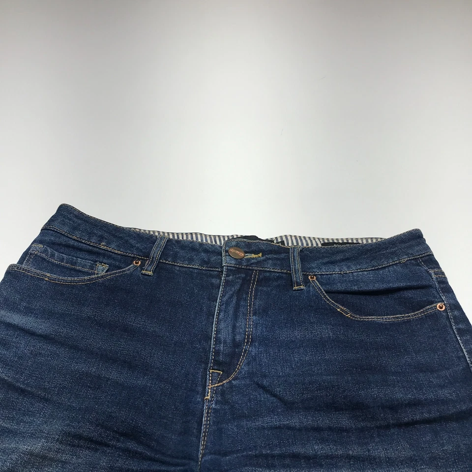 Pantalones Cortos Nanette Lepore Para Mujer Talla 4 Puños Denim Jean Niño Cortos Enrollados Jean Foto 3 de 4