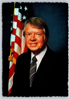 Postcard Jimmy Carter 39th President United States Flag 57 | eBay