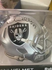 DARREN WALLER Autographed Las Vegas Raiders Mini Speed Helmet FANATICS