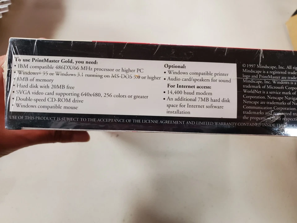 Printmaster Gold Bonus Pack Pc New Sealed Boxed Win 95 & 3.1 - Image 4 of 4