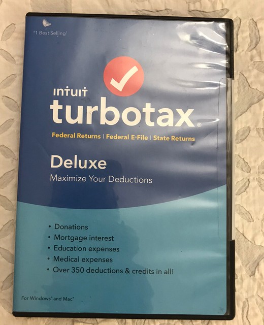 Intuit Turbotax Deluxe Federal State 2018 Tax Software For Sale Intuit Turbotax Deluxe Federal State 2018 Tax Software For Sale