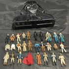 Original Vintage 1977 - 1984 Star Wars Kenner Action Figure Lot Of 28 + Case