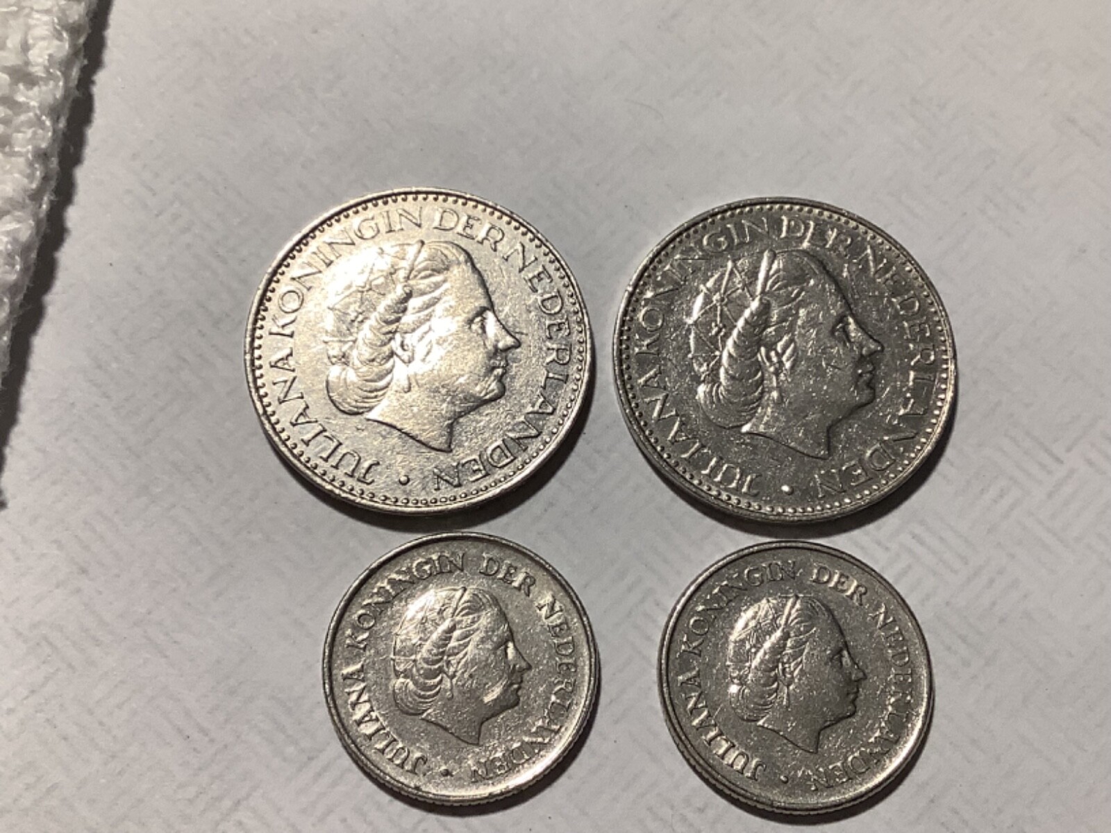 Lot of 4 Netherlands Coins-Circulated as shown 