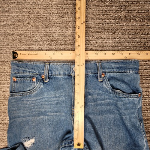 Levis Size 16r Boys Jeans 502 Regular Tapered Mid Rise Blue Denim - Picture 5 of 13