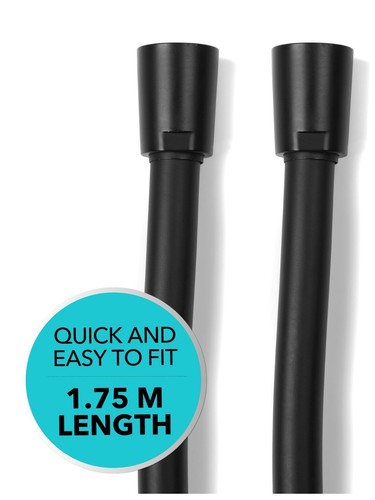 Manguera de ducha Beldray negra mate de 1,75 m - nueva en caja - 1,75 metros - Imagen 3 de 5