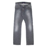 LEVI'S 504 Tilted Womens Jeans Grey Regular Straight Stone Wash W28 L31