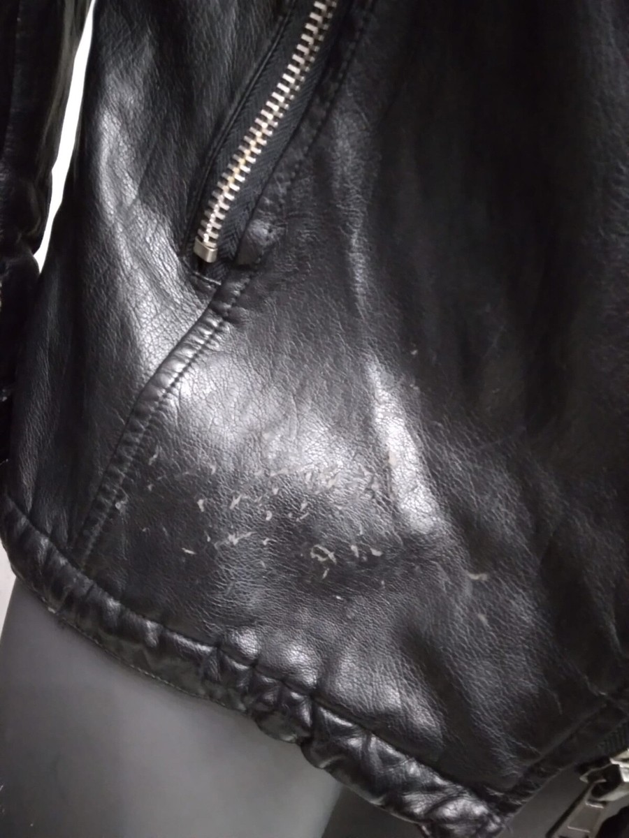 Tks Tokuno Shima Genuine Leather Jacket Used Men's Size XL