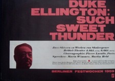 DUKE ELLINGTON 1959 German A1 concert poster NM RARE